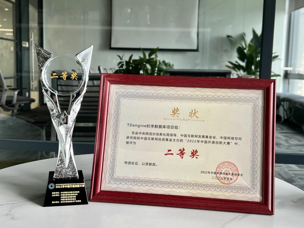 时序数据库 TDengine 荣获 2022 中国开源创新大赛二等奖 - TDengine Database 时序数据库